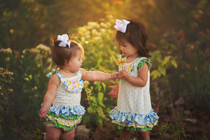 Best Quality Daisy Bloom Newborn Girls Diaper Set