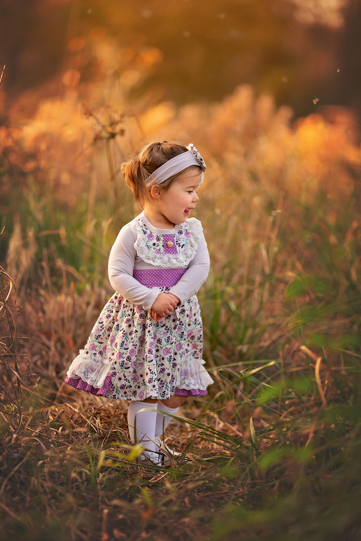 Best Quality Plum Perfect Dress for Baby Girls