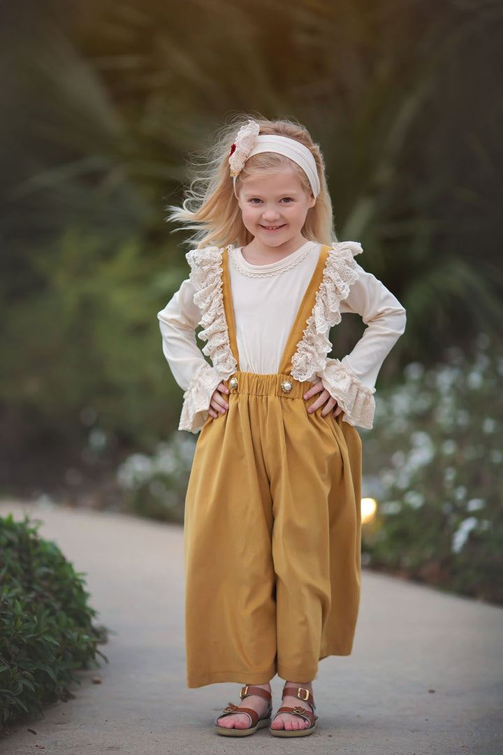 Buy Fields of Gold Girls Suspender Pant Set