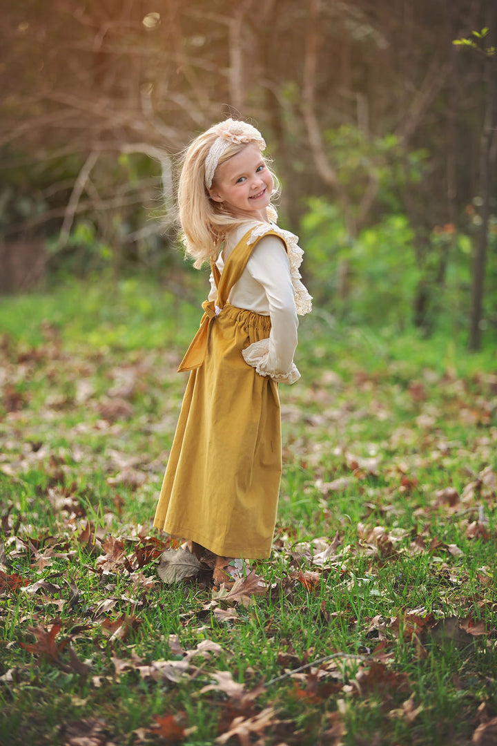 Fields of Gold Girls Suspender Pant Set