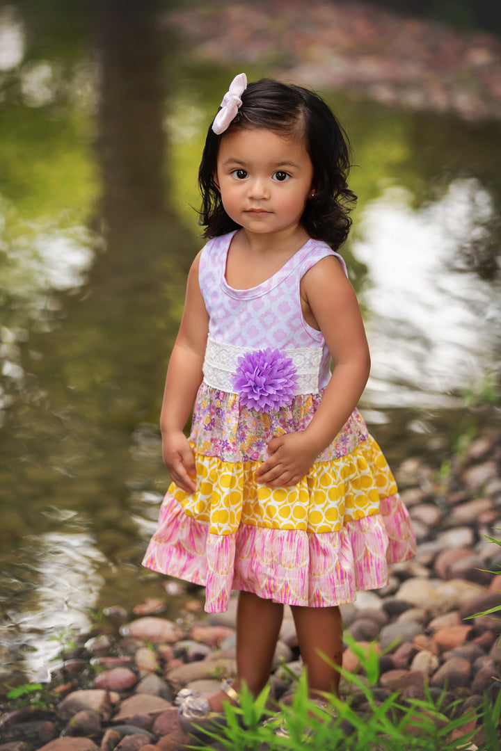 Lavender Haze Little Big Girls Dress for Girls
