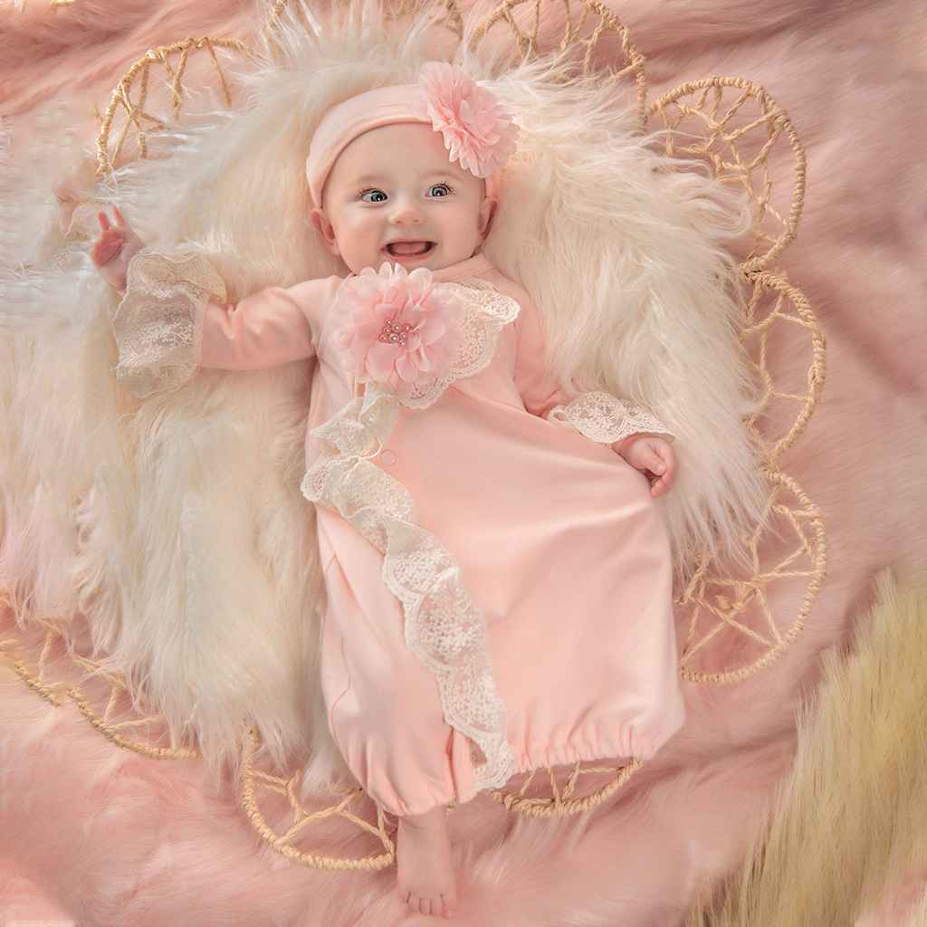 Chic Petit Baby Girls Take Me Home Gown - Haute Baby