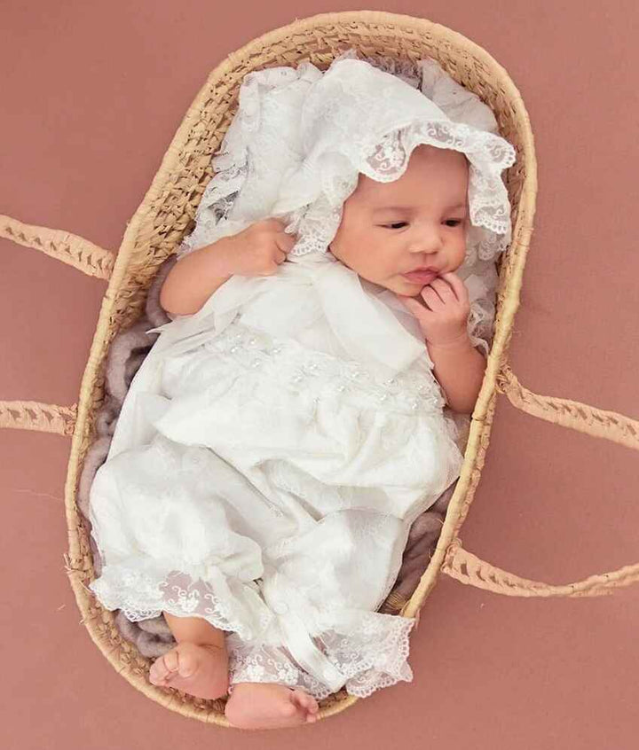 Shop Anna Corinne Heirloom Bonnet for newborn babies