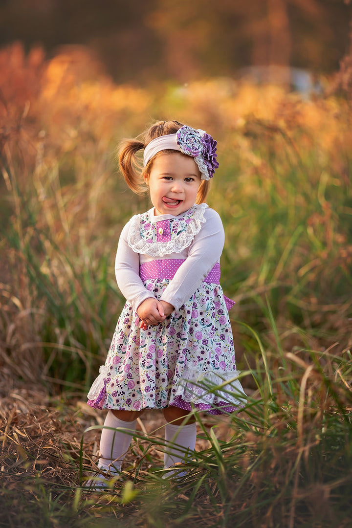 Shop Best Quality Plum Perfect Dress for Baby Girls