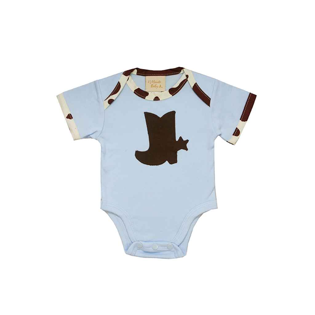 Shop Chuckwagon Gang Baby Boy Ss Onesie Online - Haute Baby