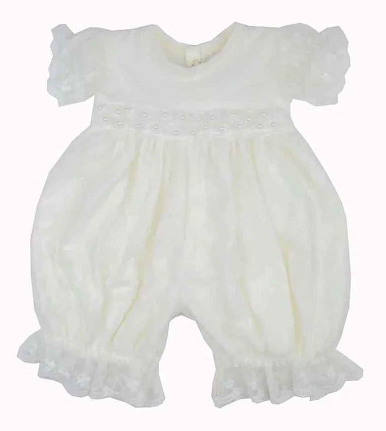 Anna Corinne Infant Girls Heirloom Romper - Haute Baby