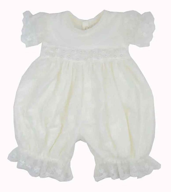 Anna Corinne Infant Girls Heirloom Romper - Haute Baby