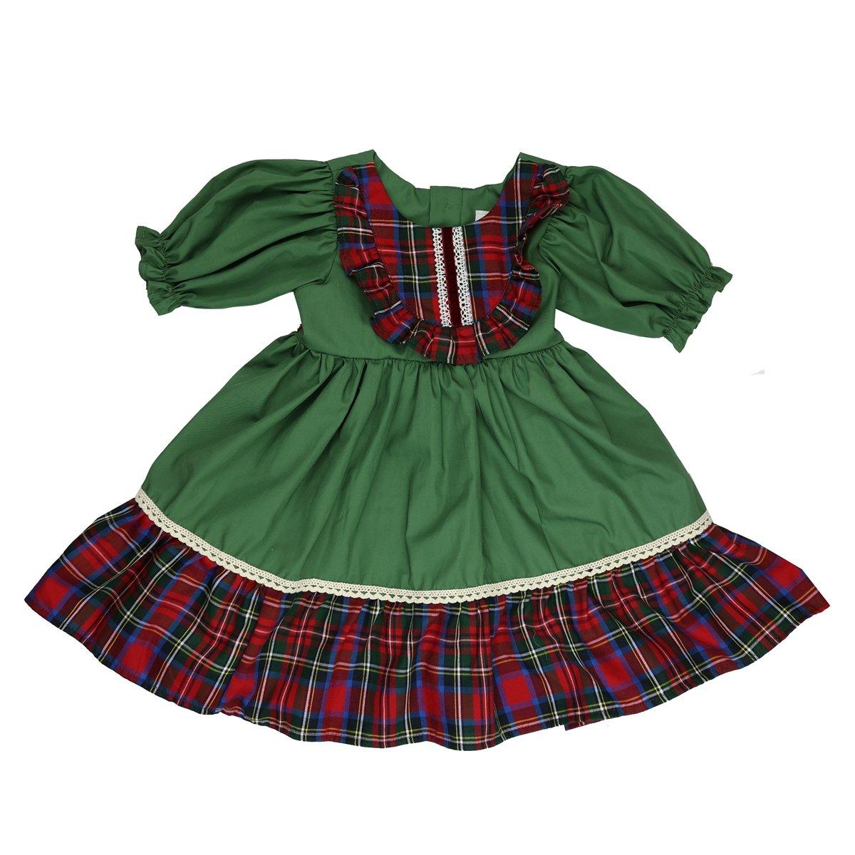Christmas Carol Girls Dress 6 / GREEN Christmas Carol Girls Dress 6 / GREEN