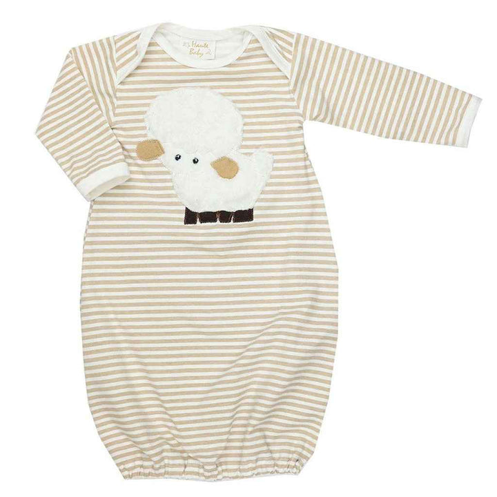 Haute Baby Little Lamb Newborn Boys Take-me-home Gown