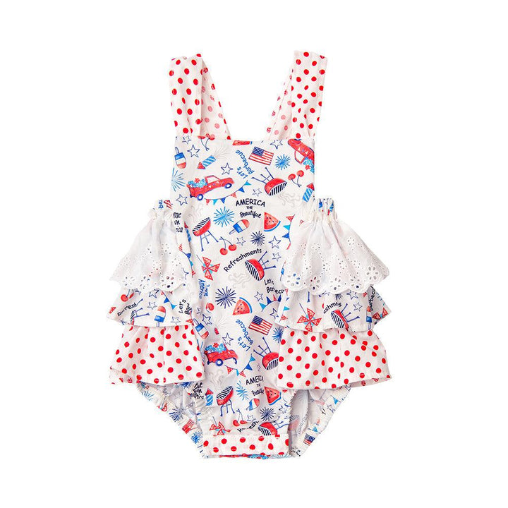 Buy Stars and Stripes Sunsuit for Newborn Babies - Haute Baby