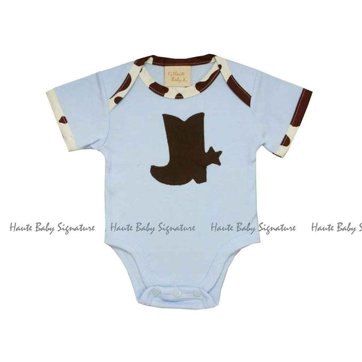 Haute Baby Chuckwagon Gang Baby Boy SS Onesie