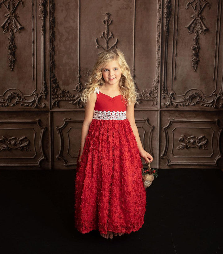 Exclusive Red Holiday Maxi Dress
