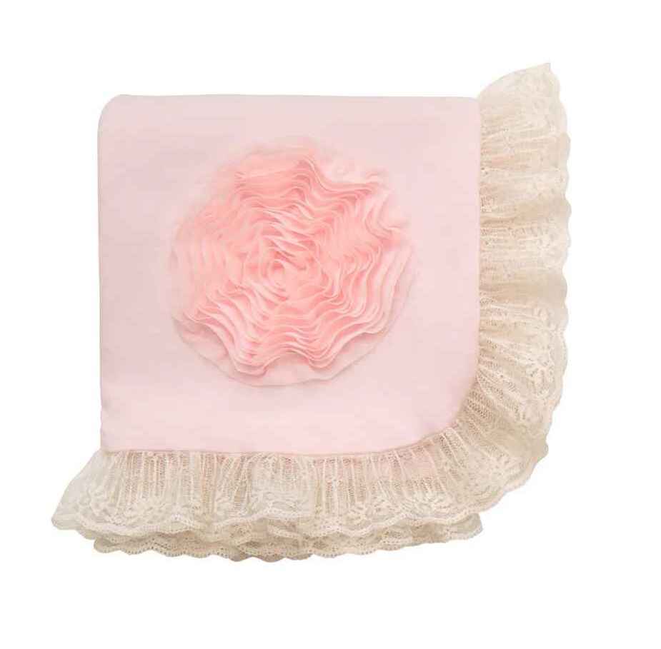 Haute Baby Pink Lullabye Receiving Blanket