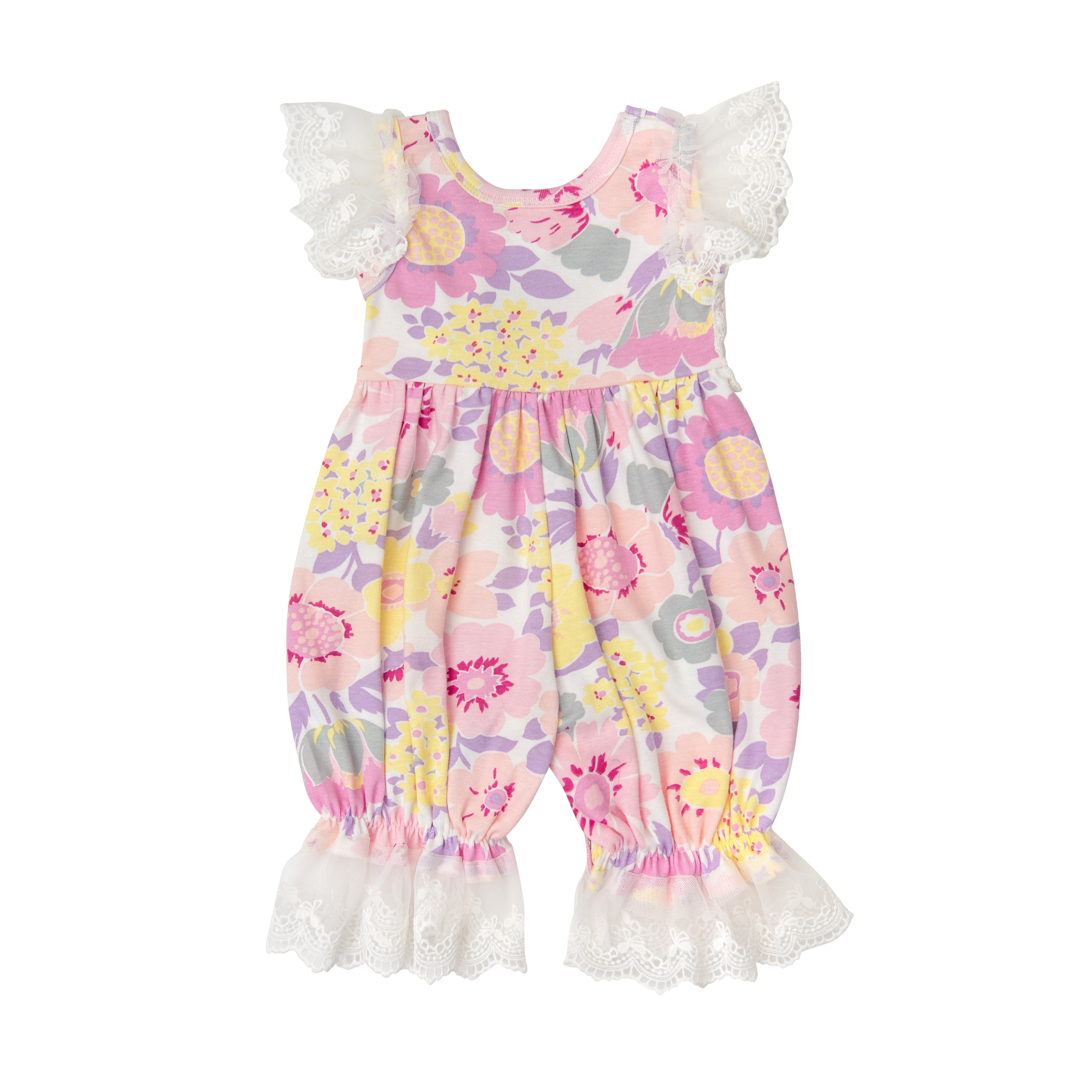 Spring Special Floral Bouquet Baby Romper Dress