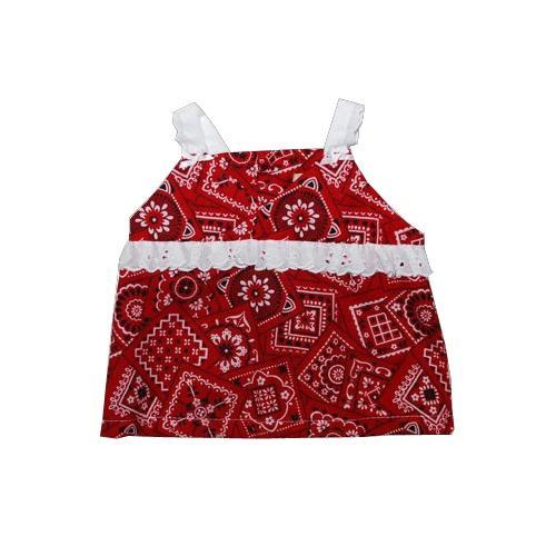 Red Bandana Halter Dress