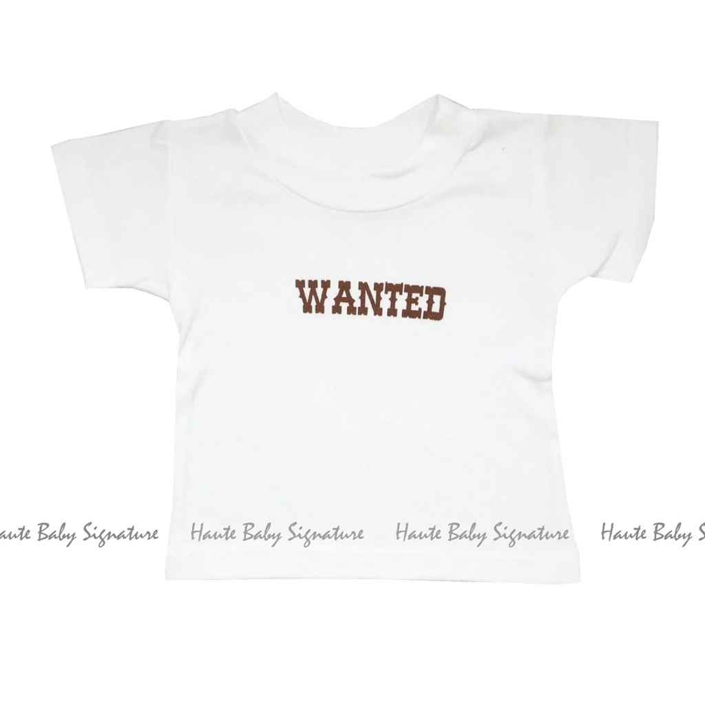 Shop Chuckwagon Gang Infant Toddler Boy Wanted Ss Tee - Haute Baby