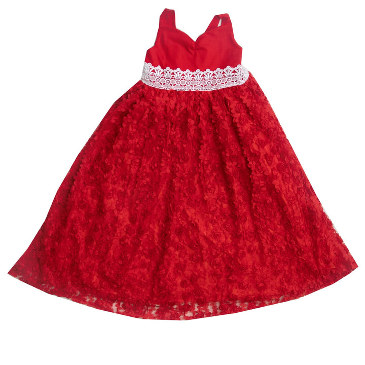 Shop Exclusive Red Holiday Maxi Dress for Girls