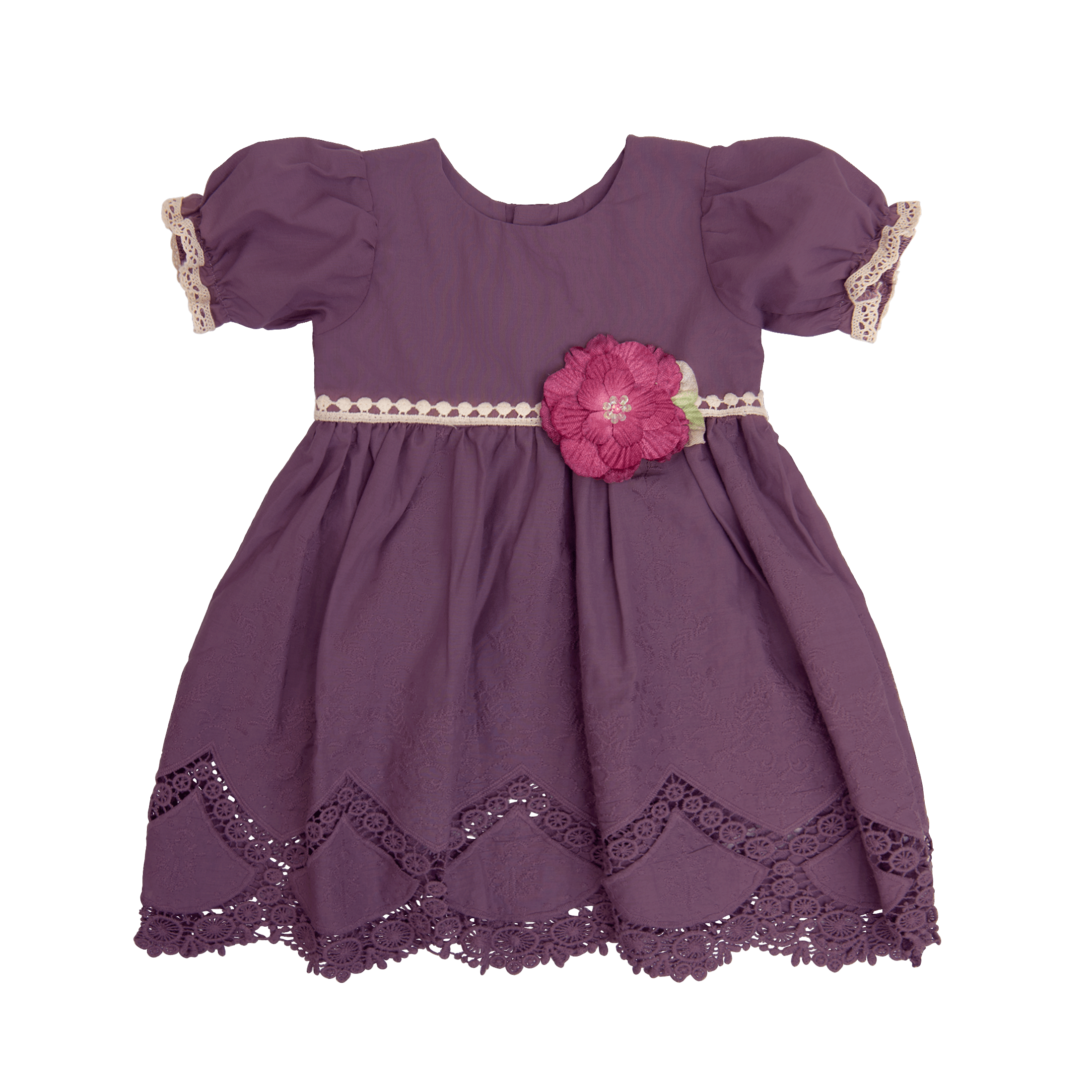 Shop Violet Field Baby Dress for Baby Girls Online - Haute Baby 2T / PURPLE Shop Violet Field Baby Dress for Baby Girls Online - Haute Baby 2T / PURPLE