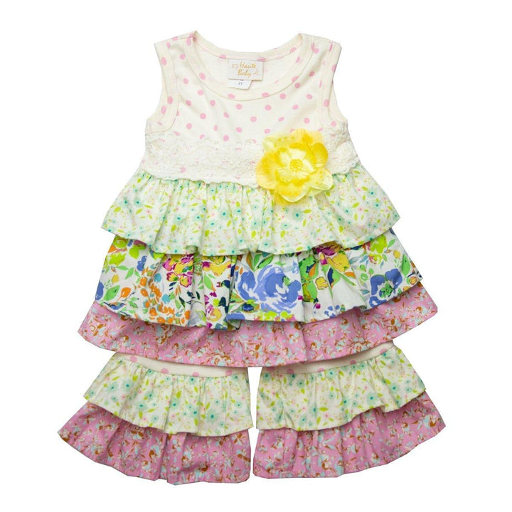 Haute Baby Daisy Bloom Newborn and Toddler Girls Swing Set