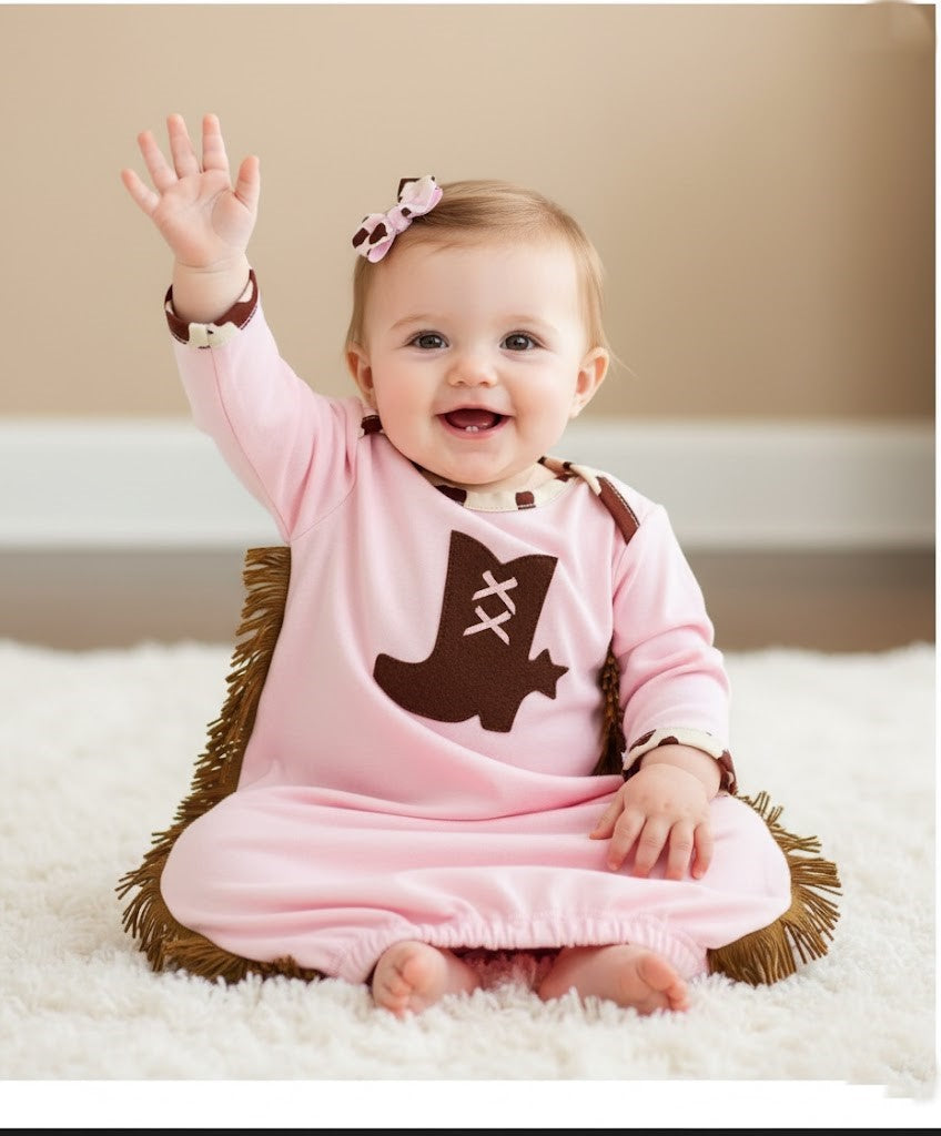 Rodeo Queen Newborn Girls Gown