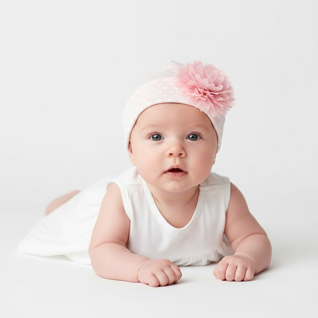Haute Baby Blush and Fog Cap for Infants