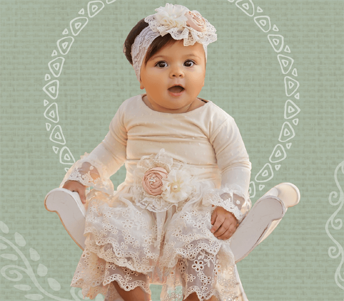 Frilly top infant dresses