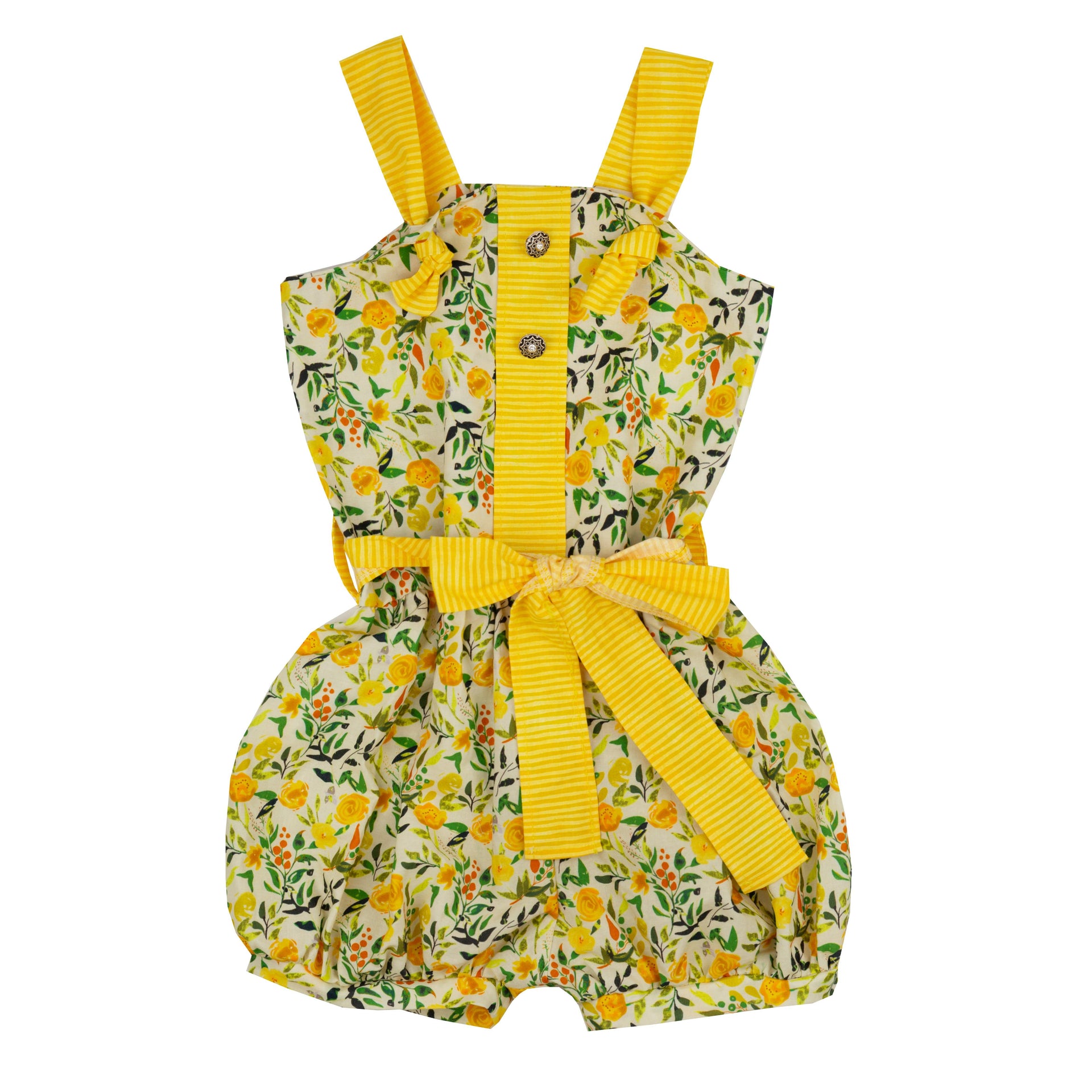 Best Quality Marigold Garden Big Girl Romper Online - Haute Baby