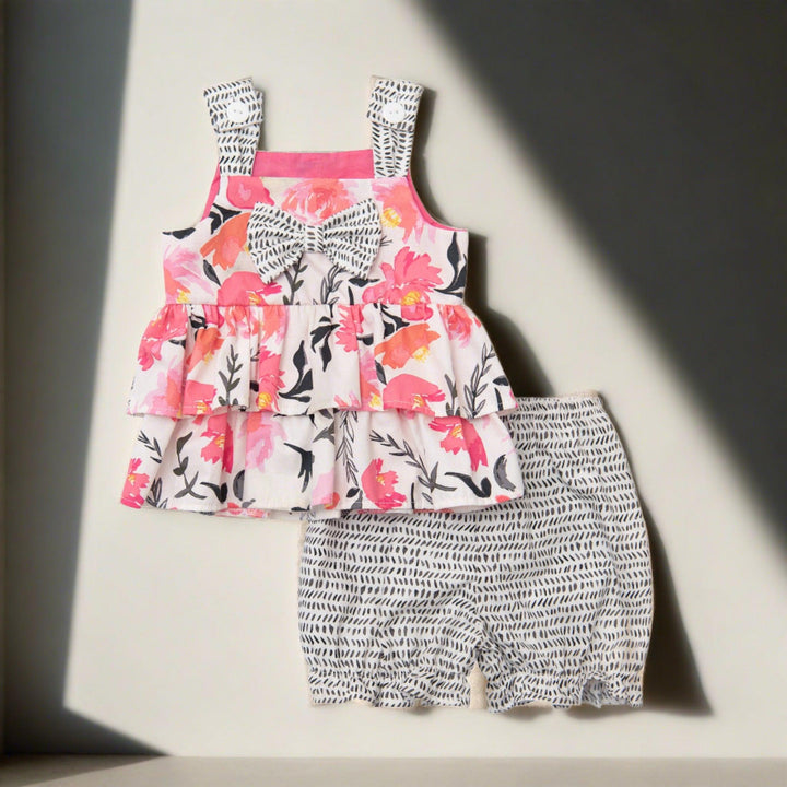 Best Quality Pretty In Pink Bloomer Set for Newborns 