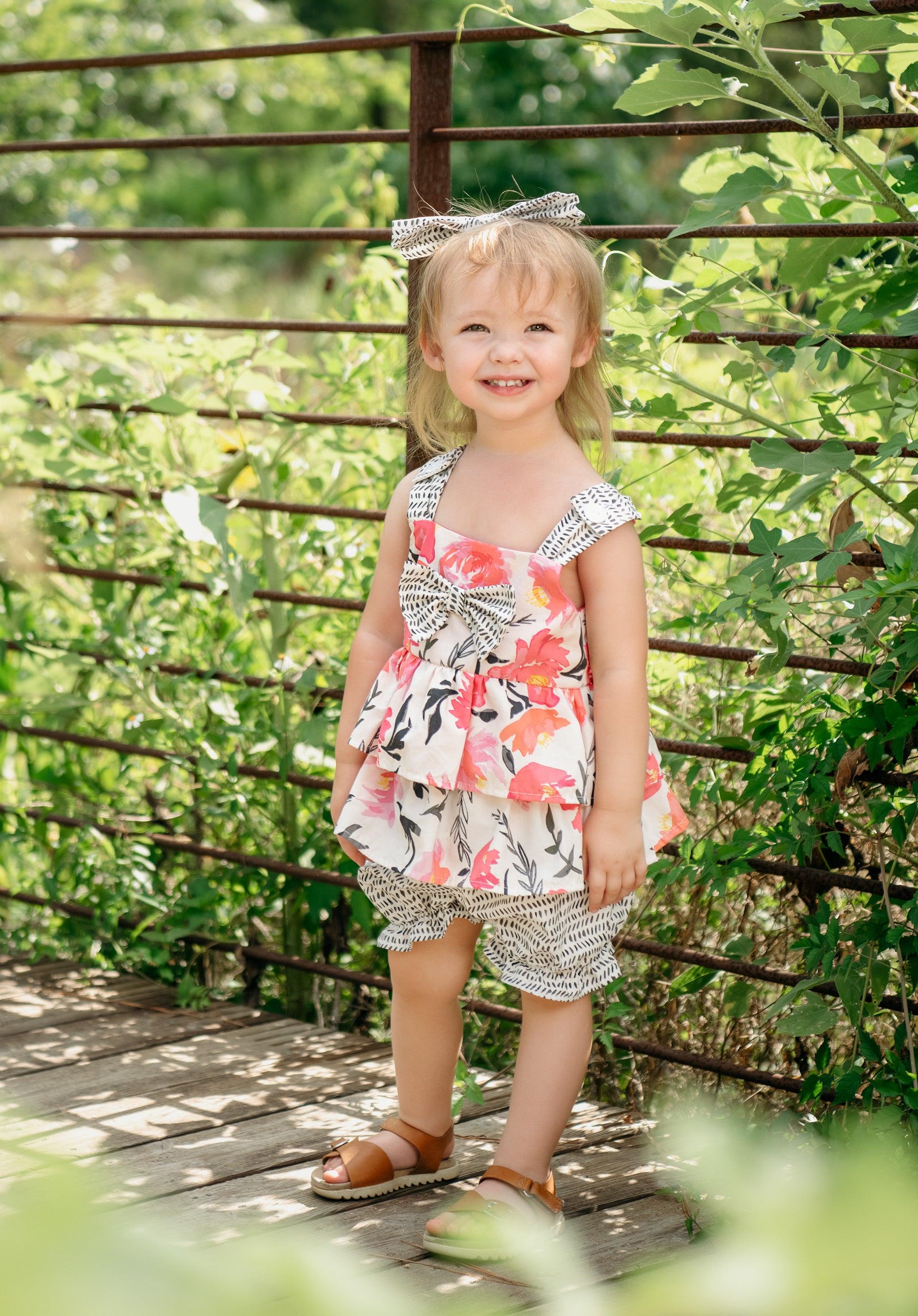 Best Quality Pretty In Pink Bloomer Set for Newborns and Toddlers