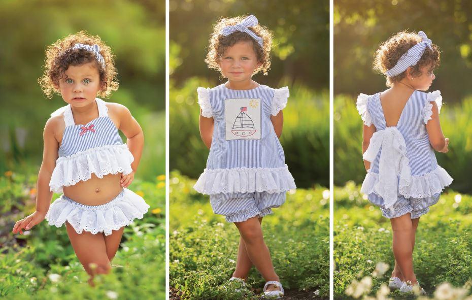 Best Quality Sail Away Little Girls Tunic Set 