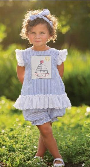 Best Quality Sail Away Little Girls Tunic Set for Baby Girls 