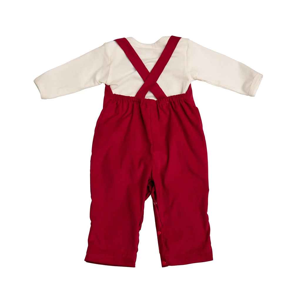 Blessed & Thankful Red Boy Suspender Set