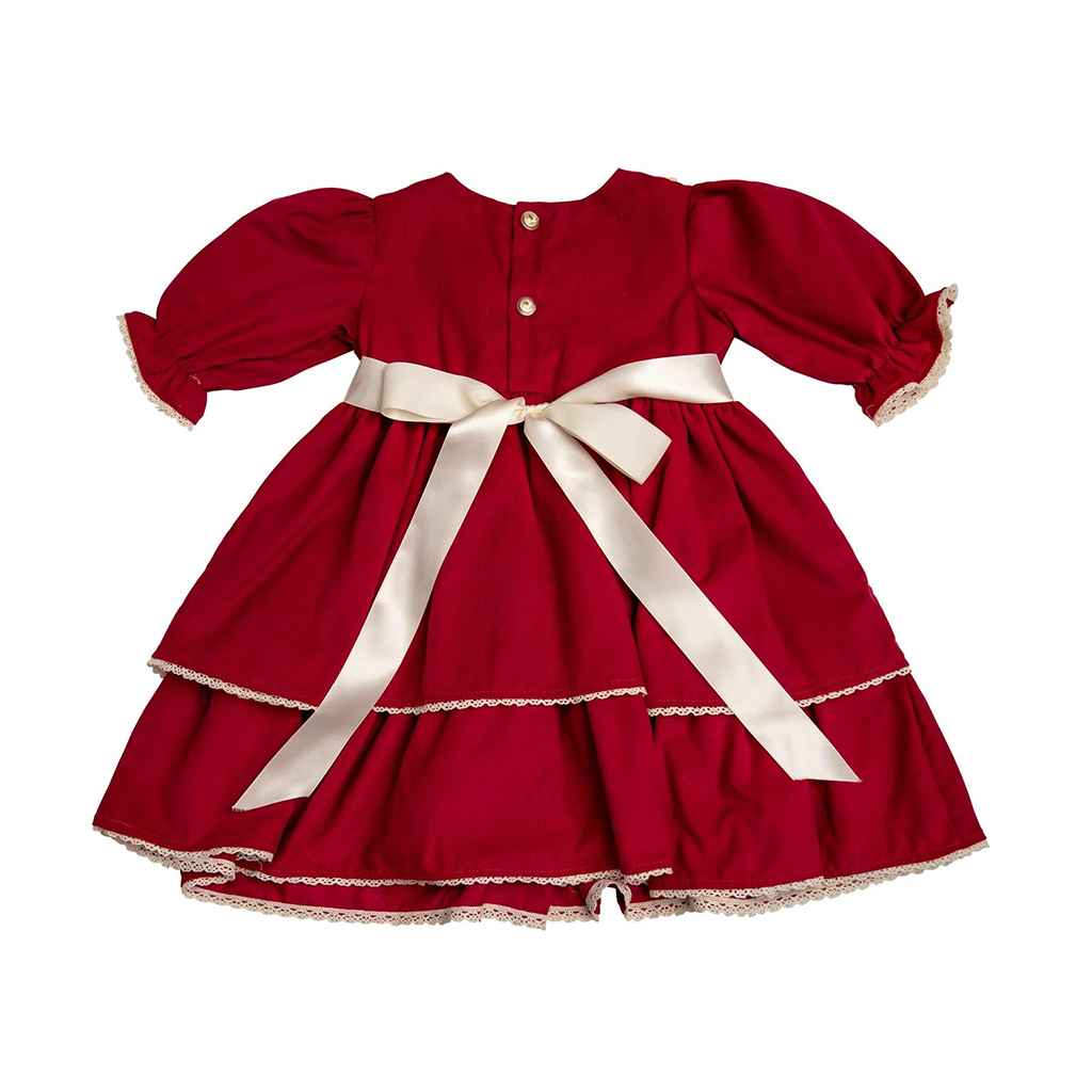 Blessed & Thankful Red Dress for Baby Girls