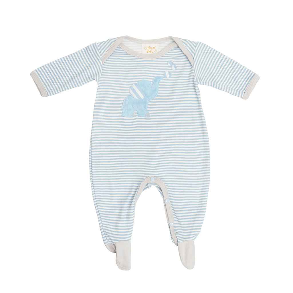 Bubbles Baby Boy Footie - Haute Baby