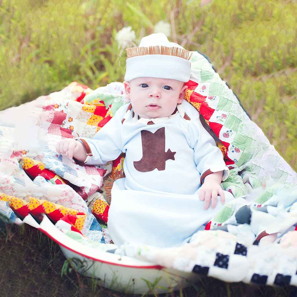 Buy Chuckwagon Gang Newborn Boys Gown Online