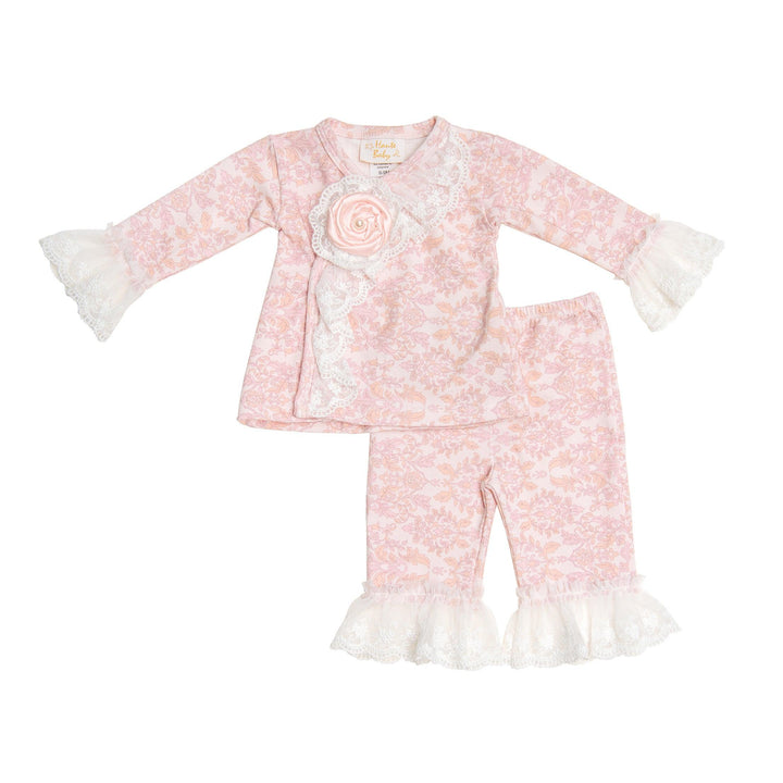 Buy Delicate Damask CrissCross Set for Newborns - Haute Baby