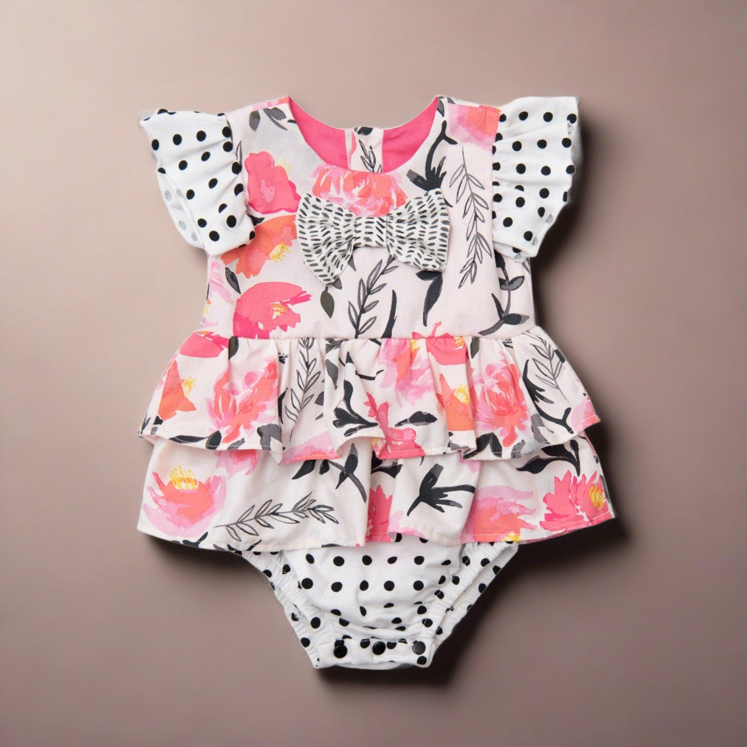 Buy Pretty In Pink Diaper Dress for Toddlers 