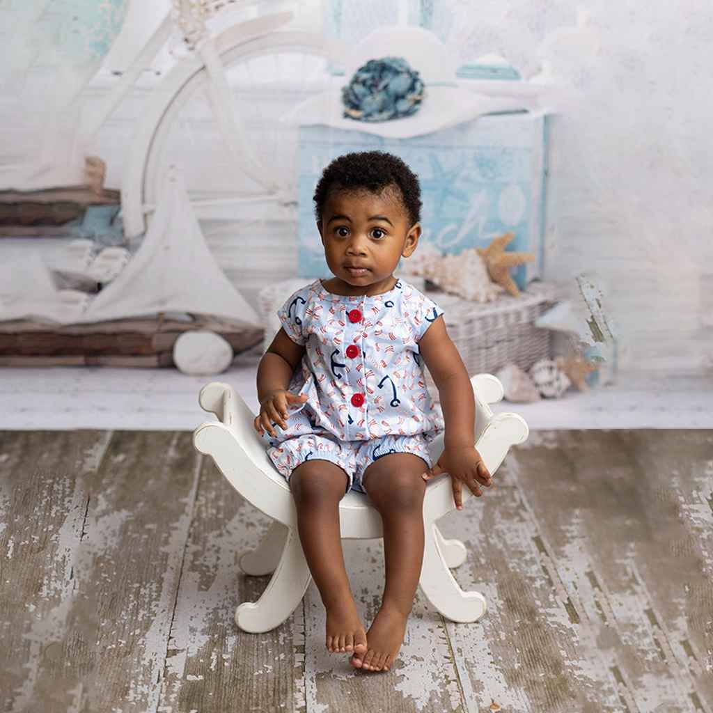 Buy Summer Playtime Anchor Romper for Newborn Babies 