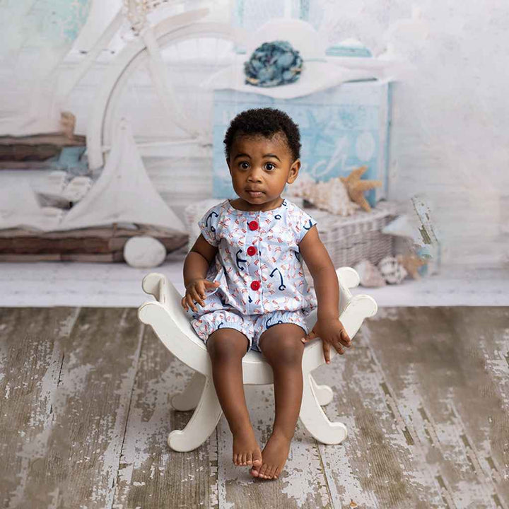 Buy Summer Playtime Anchor Romper for Newborn Babies 