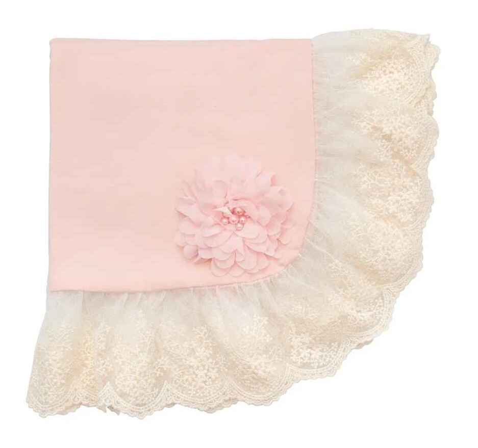 Chic Petit Baby Girls Receiving Blanket