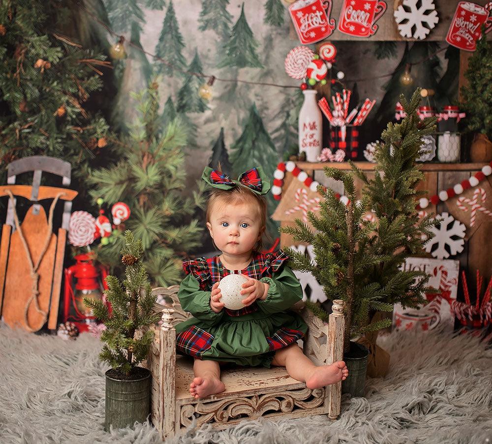 Christmas Carol Toddler Girls Bubble Romper