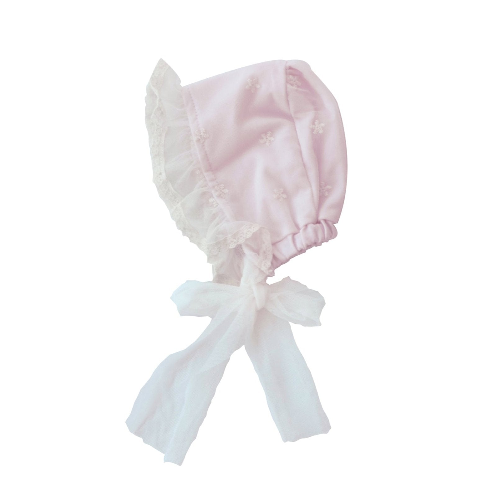 Everly Pink Bonnet by Frilly Frocks