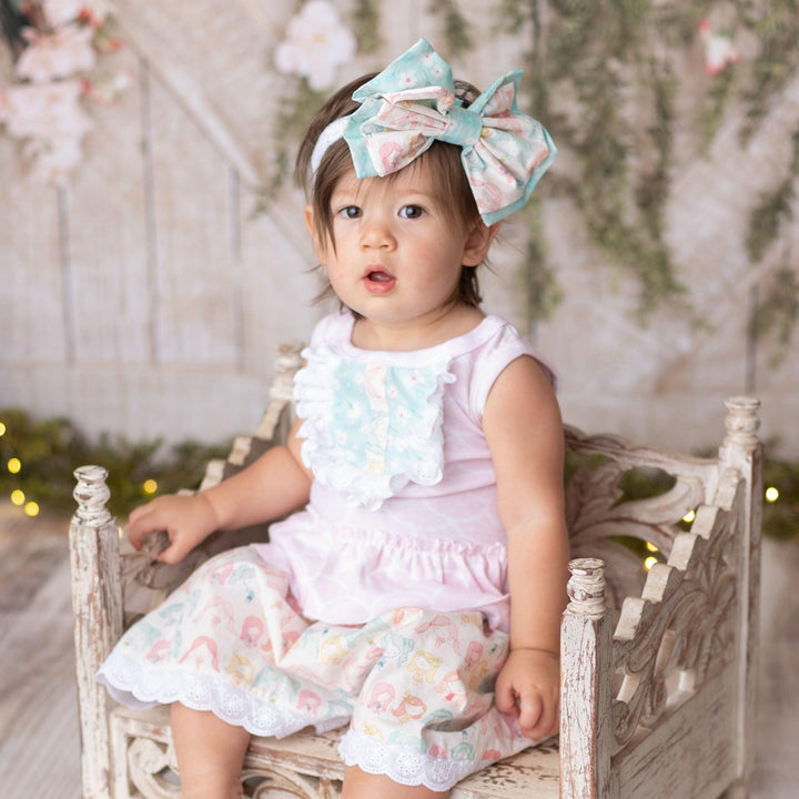 English Rose Headband for Baby Girls 