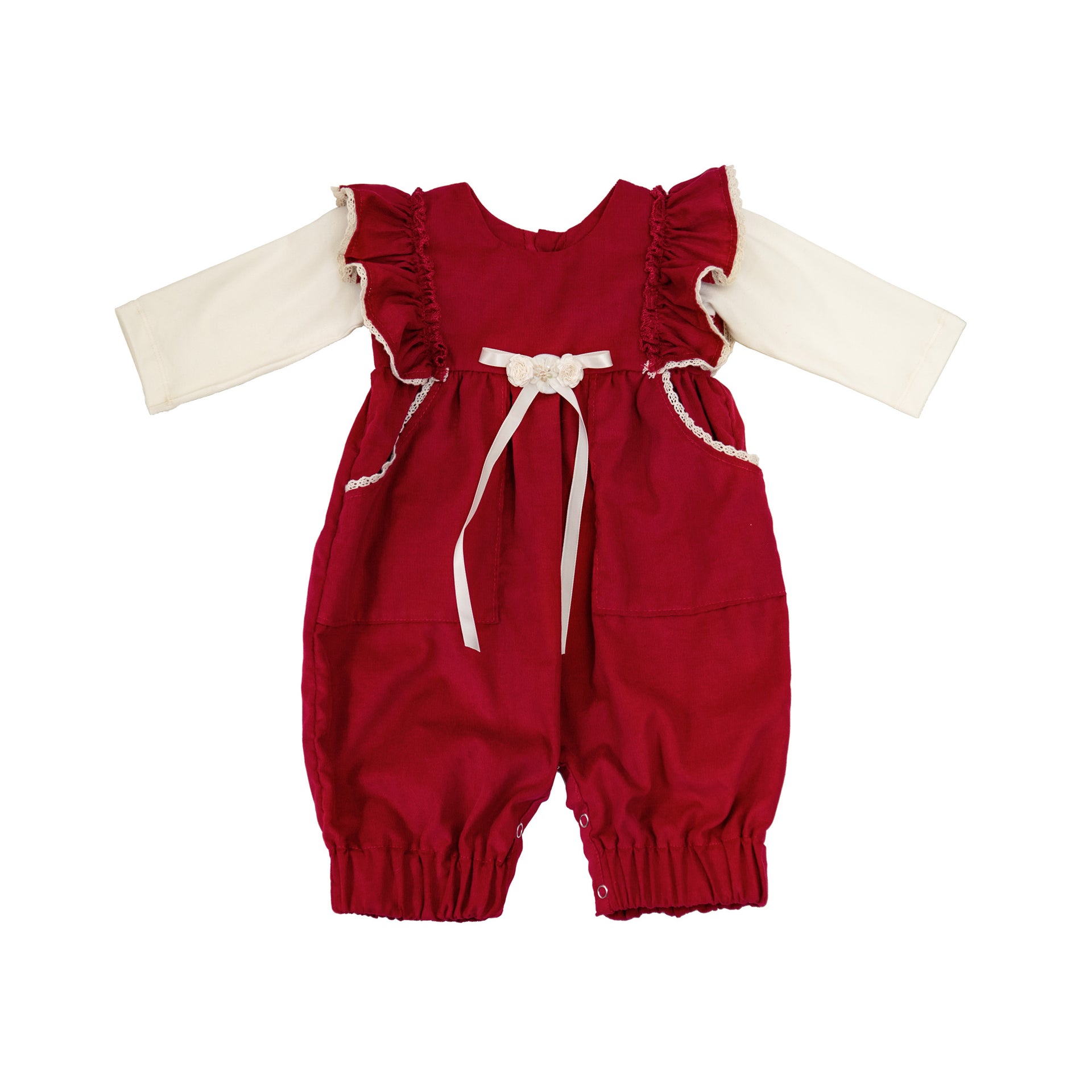 Blessed & Thankful Red Romper