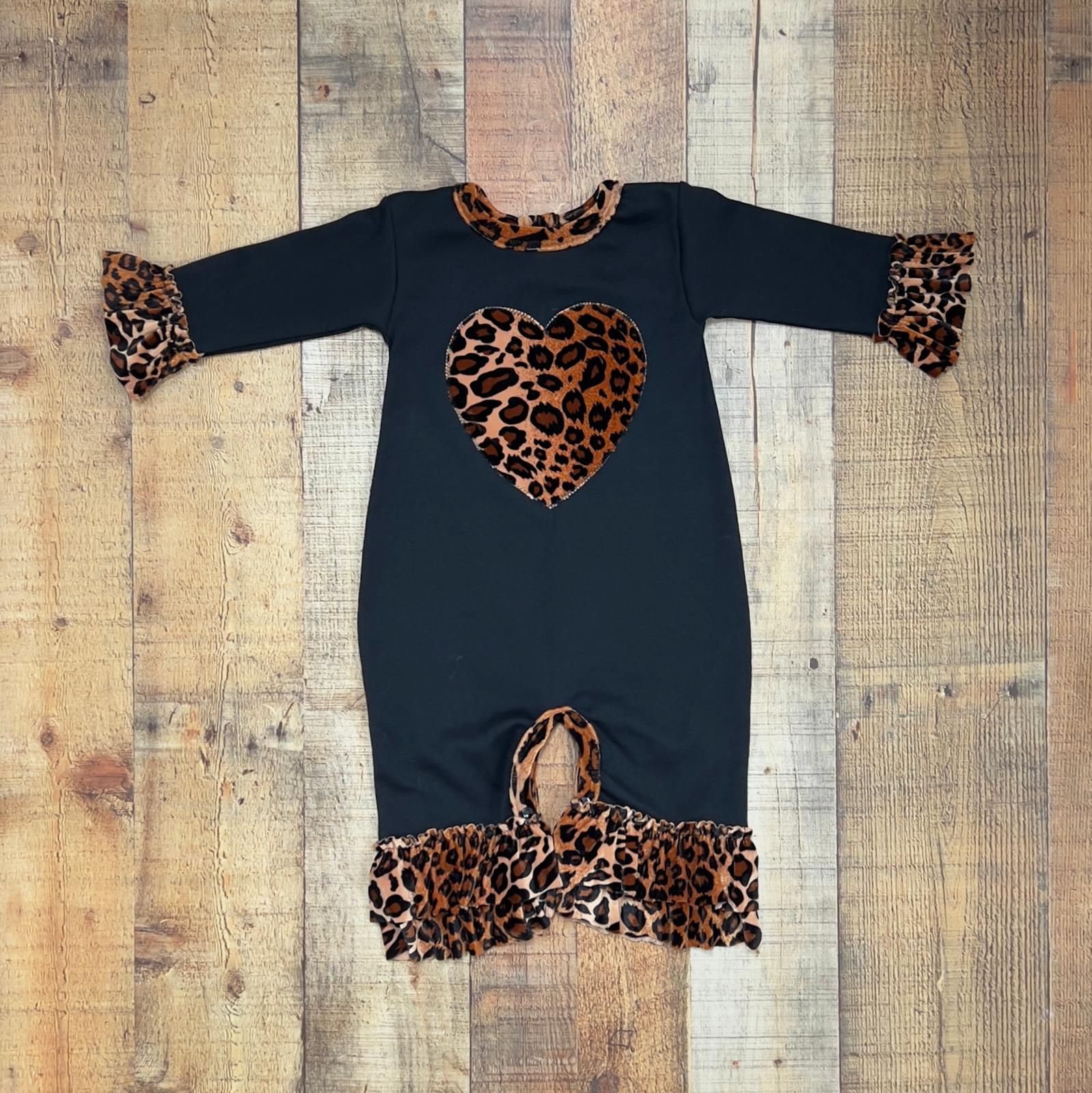 Born To Be Wild Baby Girl Infant Black Romper