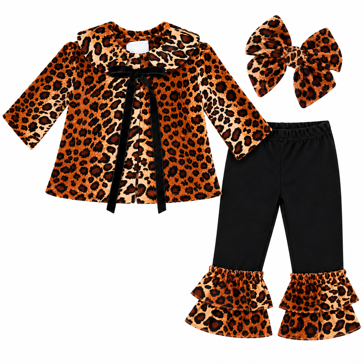 Born To Be Wild Baby Girl Infant Toddler Coat Pant Set