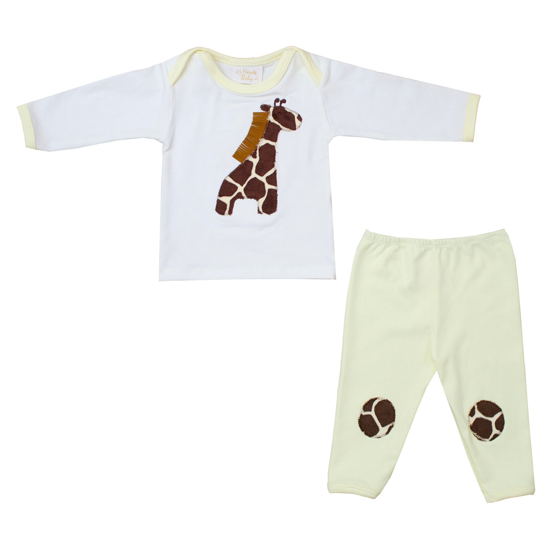 Jungle Love Boy Girl Giraffe Infant legging set