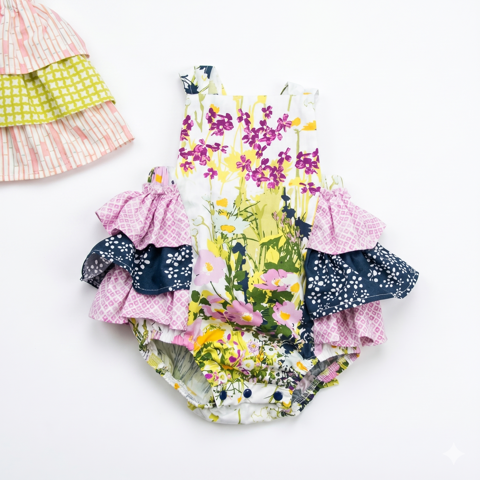 Haute Baby Spring Fling Wild Garden Sunsuit