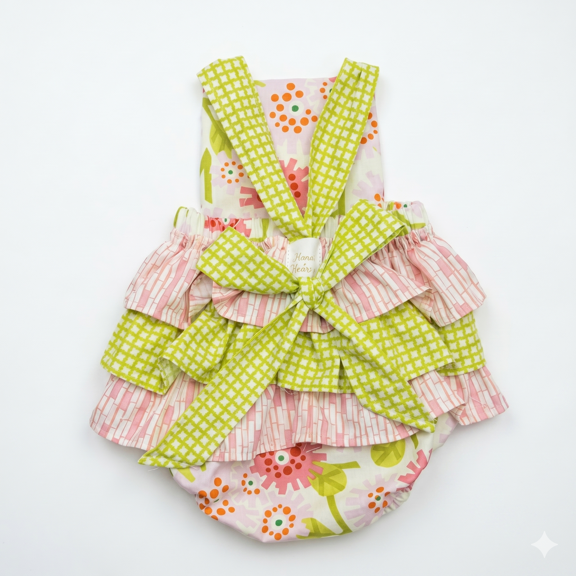 Haute Baby Spring Fling Peach Girl Sunsuit
