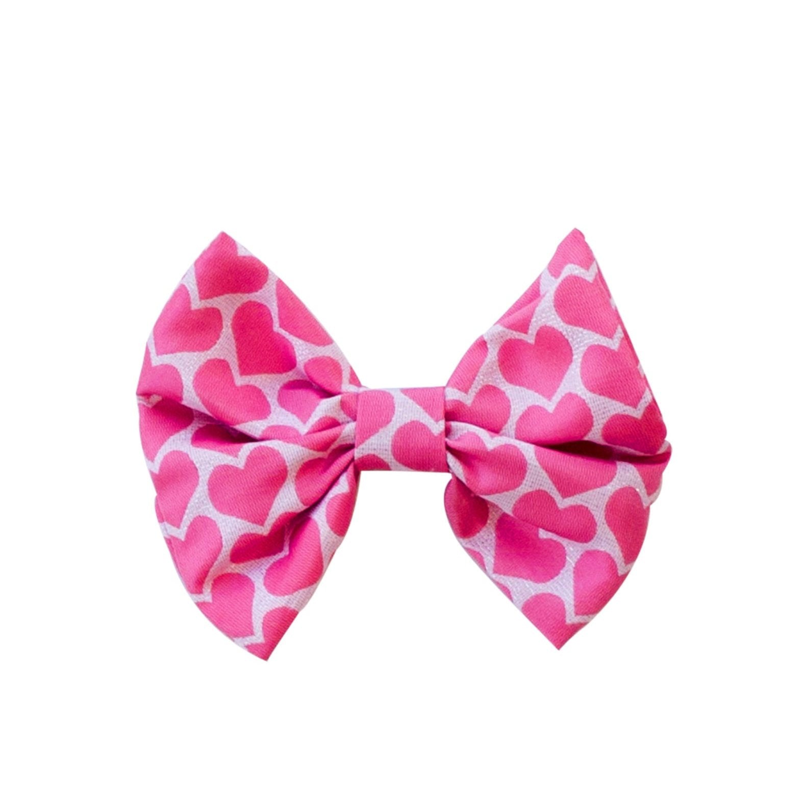 Heartful Bow Hair Clippie